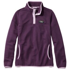 L.L. Bean Light Purple Quarter Snap Pullover